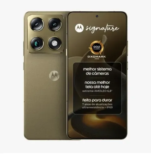 Smartphone Motorola Signature 5G - 512GB 24GB (12GB RAM + 12GB RAM Boost), 3 cameras 50MP
