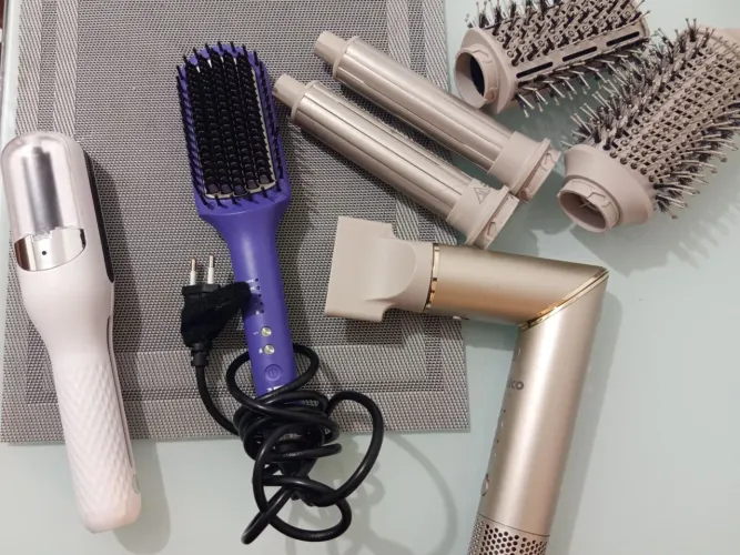 Secador + Escova Alisadora + Máquina de corte bordado