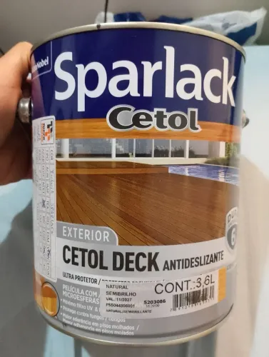 Verniz Sparlack Cetol Deck antideslizante galão 3,6 litros cor Imbuia