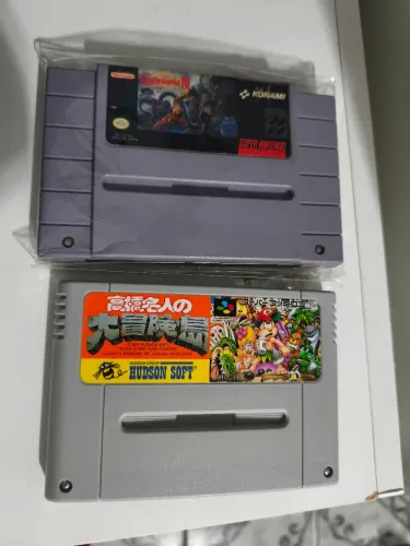 Castlevania IV e Super Adventure Island originais