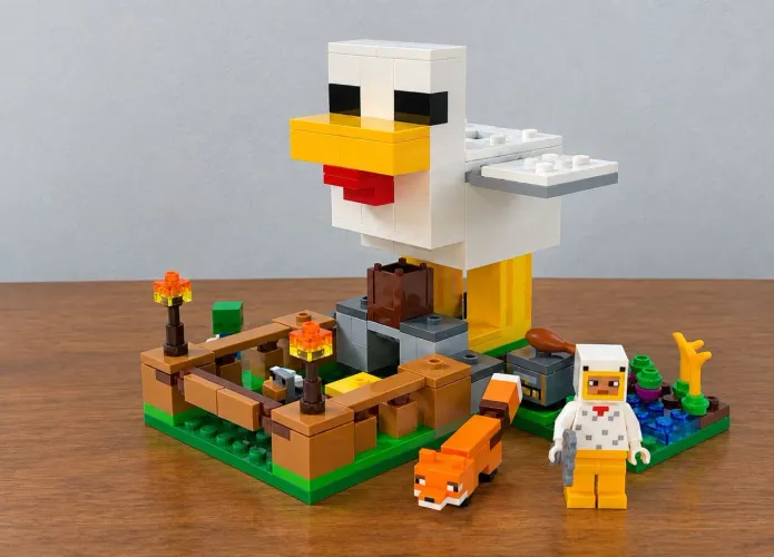 LEGO Minecraft Fazenda de Galinhas Gamer 21585 - 233 Peças