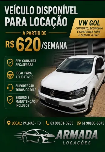 Aluguel de veiculos para motoristas de aplicativo