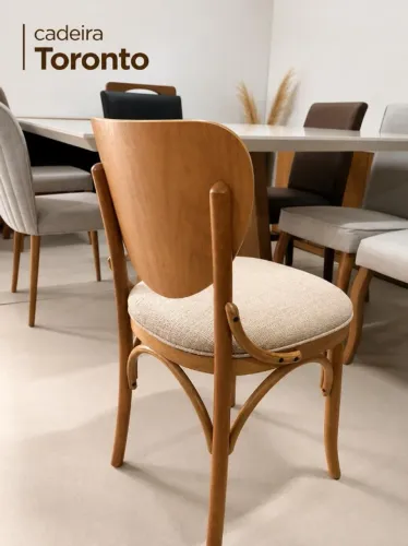 Cadeira estofada sala de jantar