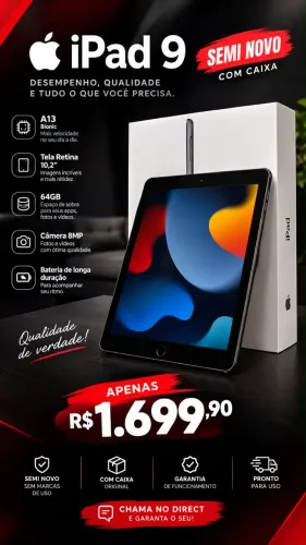 IPAD 9? GERAÇÃO 64GB