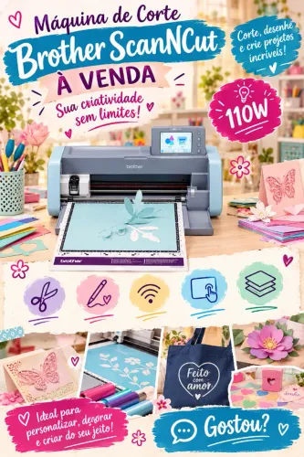 Máquina de Corte Brother ScanNCut SDX125 com Scanner e Wi-Fi