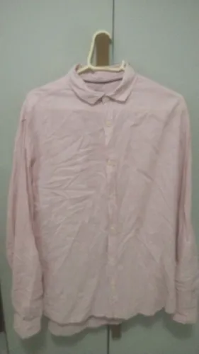 Camisa de linho rosa