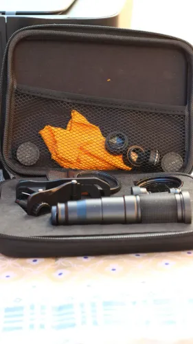 Conjunto Lente celular Apexel 22x + Lente ND400