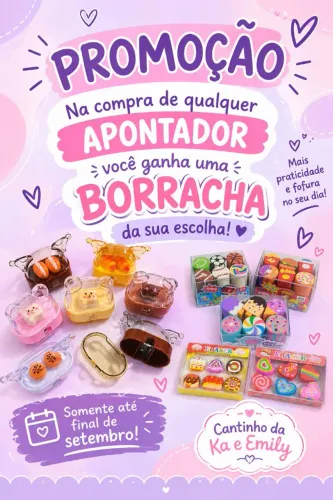 Papelaria Fofa e Criativa | Canetas, Post-it, Borrachas e Muito Mais