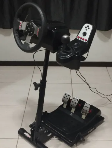 Volante Logitech G27 + Câmbio Logitech + Cockpit