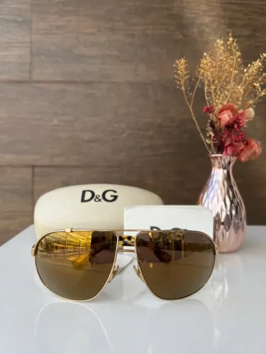 óculos de sol dolce&gabbana original dg6070 - espelhado dourado