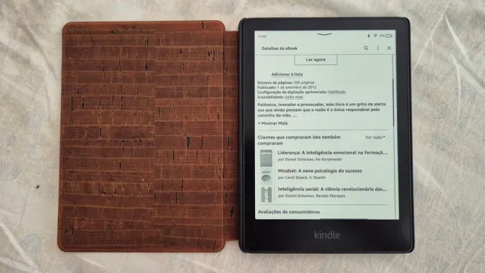 Kindle Paperwhite 11ª Geração 16GB + Capa Cortiça e Carregador Amazon