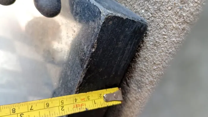 Pedra de marmore 2,5 metros de comprimento. 