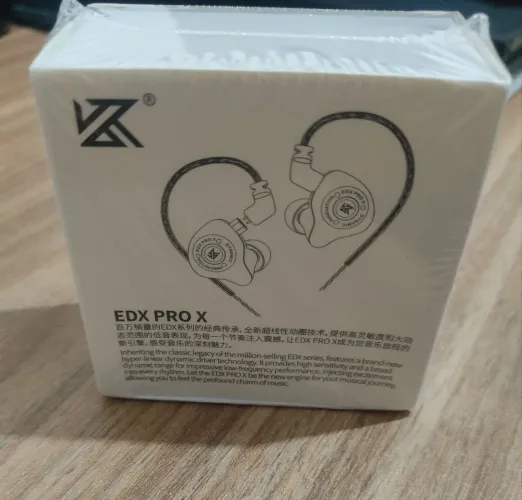 Fone KZ EDX pro X com microfone (cor preta)
