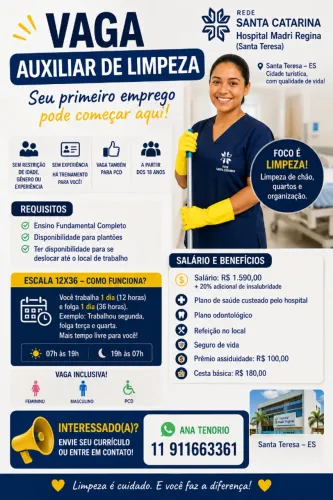 Auxiliar de Limpeza