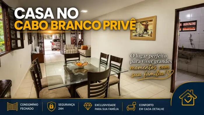 Casa a venda no condomíinio Cabo Branco Prive