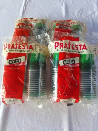 120 Copos Descartáveis Mania Futebol 200ml Decoração Copa do Mundo Festa