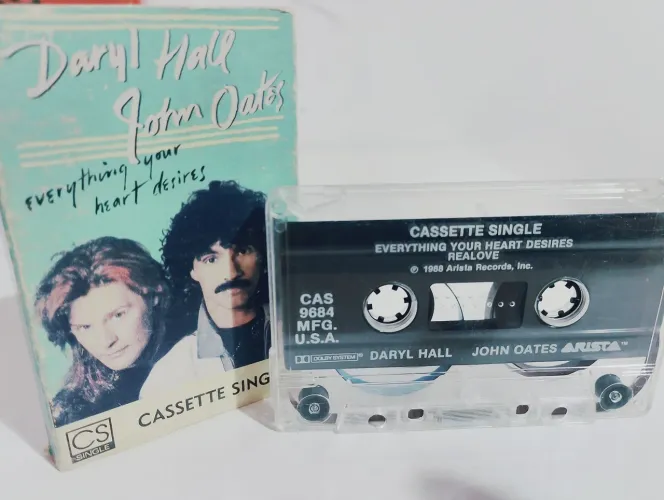 Fita K7 Daryl Hall John Oates original (single)