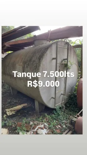 Tanque Metálico Horizontal 7.500 Litros