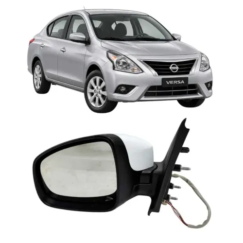 Retrovisor Nissan Versa 2017 2018 2019 2020 Esq Eletrico