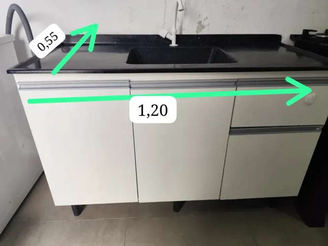 Vendendo armário de cozinha com tampo