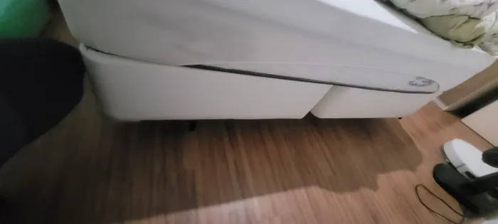 Base Box Bipartida Ortobom de cama Queen Size. SEM colchão. Pés cromados