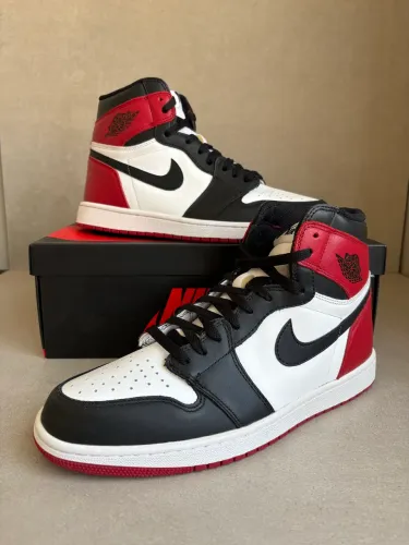 Tênis Nike Jordan 1 Hi Black Toe 2016
