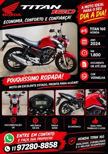 Honda CG 160 Titan Flexone/ed.especial 40 Anos 2024