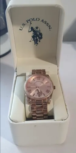 Relógio U.S. Polo Assn. feminino rosé gold - NUNCA USADO