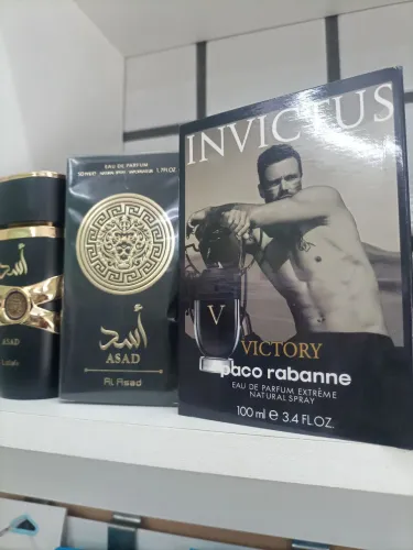 PERFUME MASCULINO ÁRABE ASAD E IMPORTADO INVICTUS