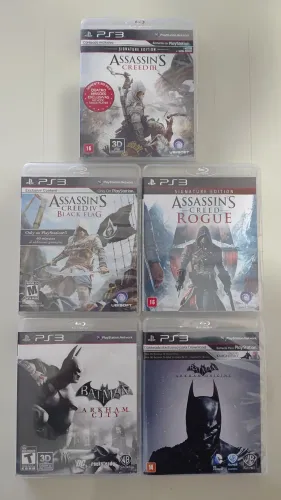 Assassins Creed e Batman coleção PS3
