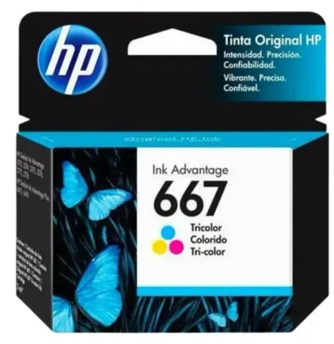 Cartucho HP 667 preto e coloridooriginal novos