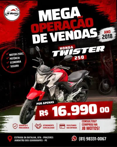 HONDA CB 250 TWISTER 2018 OFERTA