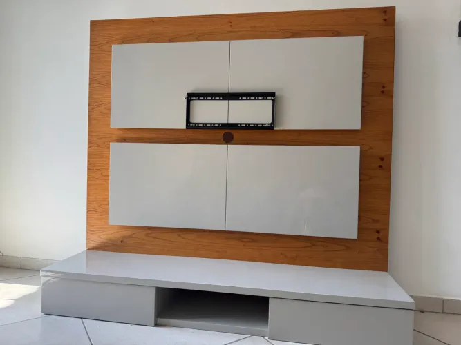 Rack painel de madeira para TV