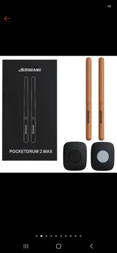 Bateria Portátil Eletrônica Aeroband Pd02 Max Pocketdrum Air