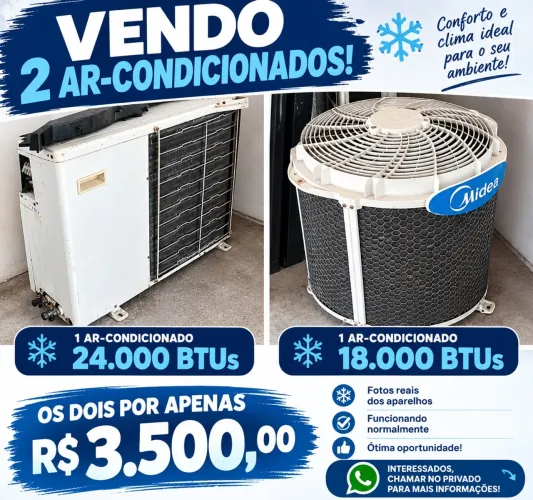 ? VENDO 2 AR-CONDICIONADOS! ?