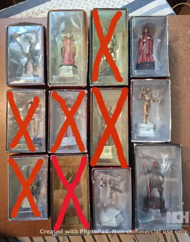 Miniaturas STAR WARS Eaglemoss Xadrez Metal