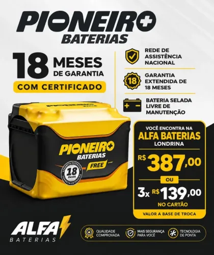 Bateria pioneiro 60 AP 