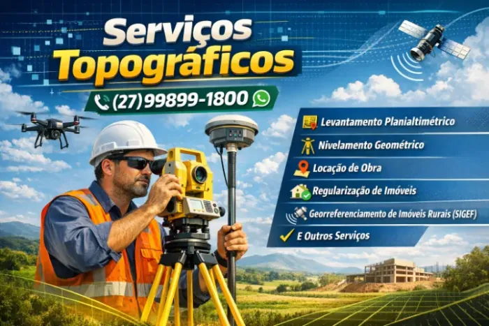 SERVIÇOS TOPOGRÁFICOS PROFISSIONAIS