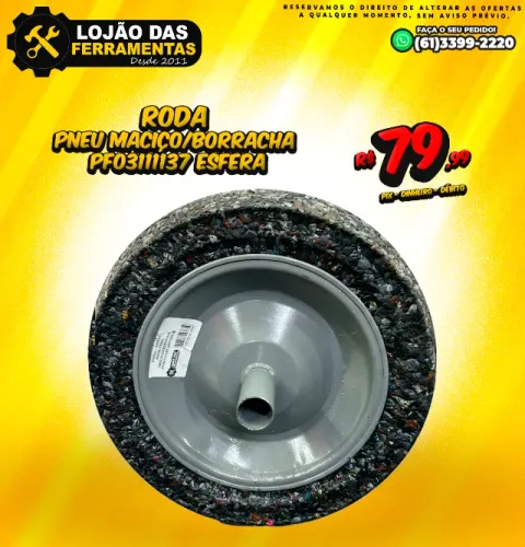 Roda Pneu Maciço/Borracha PF03111137 Esfera 