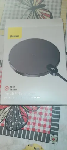Carregador Sem Fio Baseus 15W com Display LED Digital ? Wireless Charger Gen 2