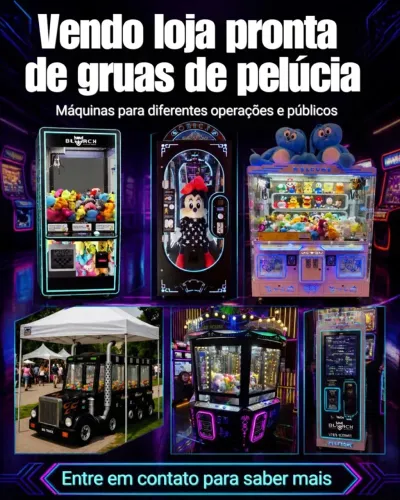 Vendo Container Fechado de Gruas para Pelúcia