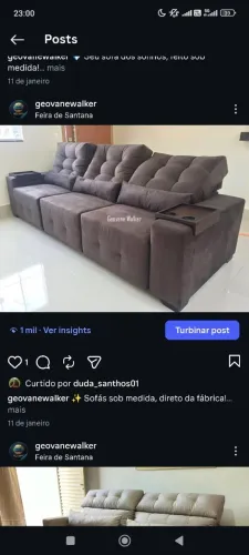 Sofá Retrátil Reclinável e Sob Medida Fabricação Própria Entrega Rápida