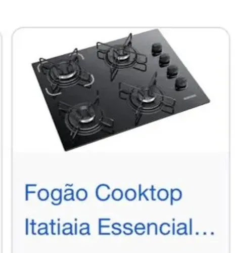 Cooktop 4 bocas na caixa novo