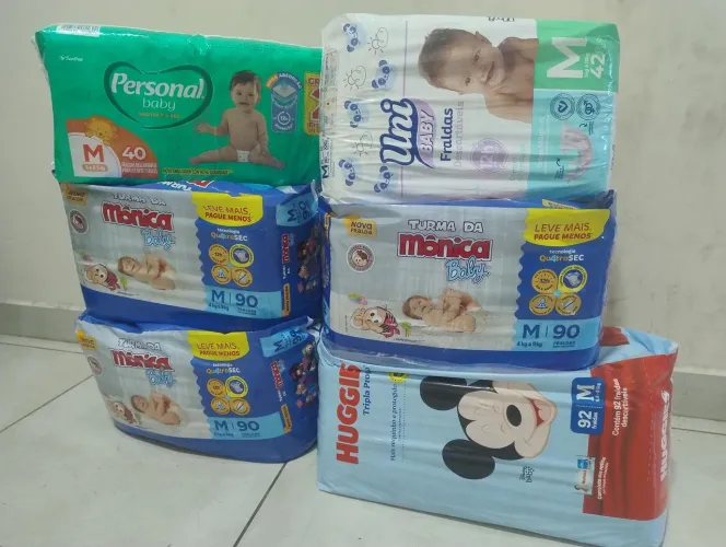 Fraldas tamanho M
