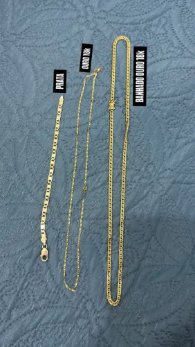 CORDÃO, PULSEIRA 18k