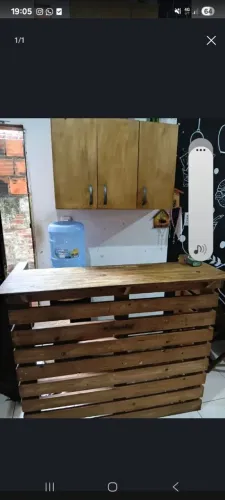 Balcão + armário semi novo 550