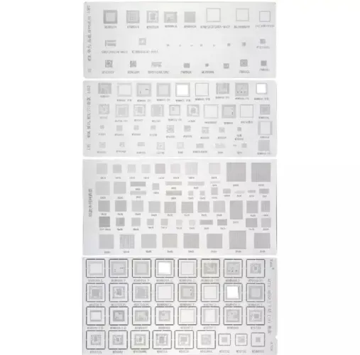 Kit Stencil Universal 4 Peças Bga Reballing (99995.9905 zap)