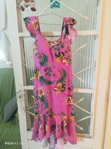 Vestido Longuete Floral - Tamanho M