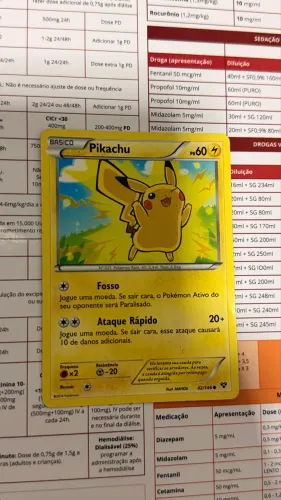 Pikachu (Piscando/Raios - 42/146): Carta Pokémon Pikachu 42/146 - XY Base