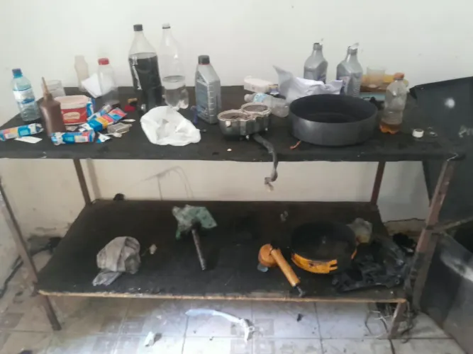 Bancada e baú
